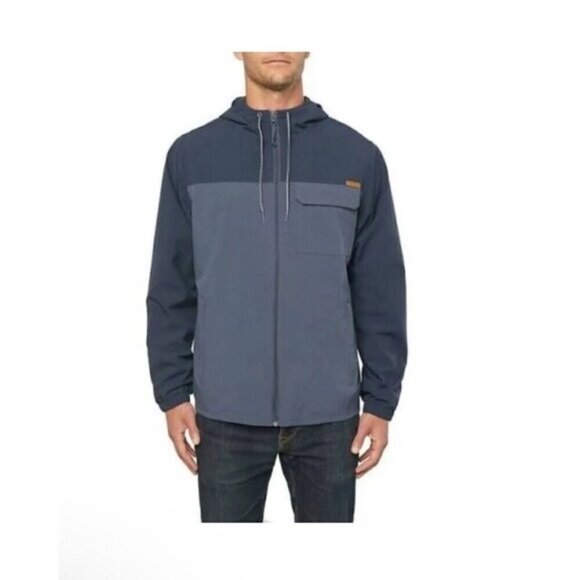 Voyager Jacket Mens plus XXL Hood Zip Pocket Lightweight Coat windbreaker